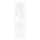 Pictures on the wall Openwork wooden partition, white, 40 x 140 cm