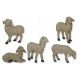  Sheep group up to 2.5cm high, 5 pieces for figures 5-6cm