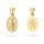  GOLD PLATED MEDAL OF OUR LADY MIRACULOUS Double-sided