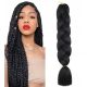  SYNTHETIC HAIR ARTIFICIAL FOR BRAIDS DREADLOCKS BLACK EXTENSIONS