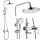 Rea Veneta surface-mounted shower set