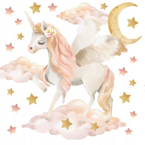  Wall stickers for children Unicorn Pegasus Stars Moon