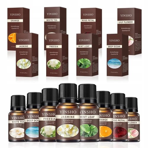 Essential Fragrance Oils Ag-Bet Fragrance Oils 10 ml, 8 pieces