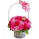 BEAUTIFUL large bouquet basket with soap roses, 50 pieces of soap flowers as a GIFT