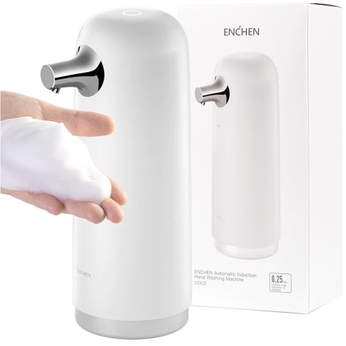 Enchen touchless stand soap dispenser 330 ml white