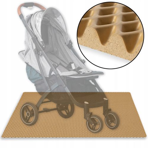  EVA mat, protective pad for stroller 100x70 – BEIGE