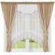 CURTAIN SET WITH VOIL CURTAIN AND GUIPURE EMBROIDERED AWNING 400x160cm