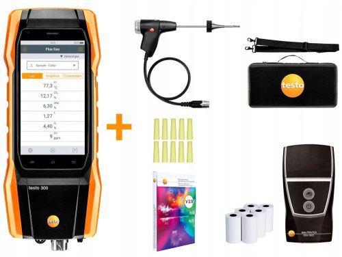 TESTO 300 exhaust gas analyzer with printer