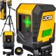  Laser leveling cross, green self-leveling laser + JCB tripod