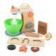  WOODEN MIXER BLENDER DOUGH SET HOUSEHOLD APPLIANCES KITCHEN