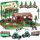  FARM LARGE FARM ANIMALS HORSE COW TRACTOR 2x TRAILER