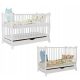  Wooden bed SKLEPBABY ZUZIA WHITE DRAWER 60 x 120 cm white