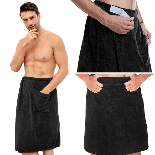 Sauna towels Saunakilt 140 x 50 cm black