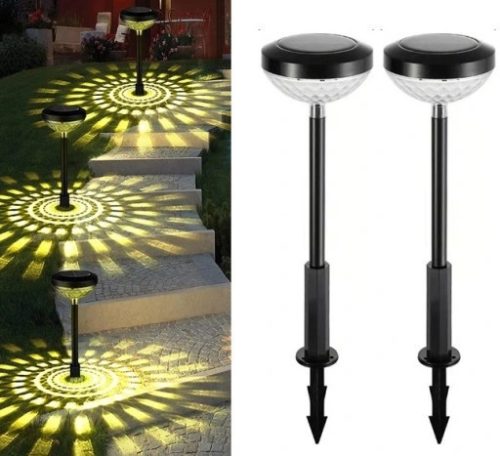  LedClick solar lamp, black, 55 cm, 2 pcs.