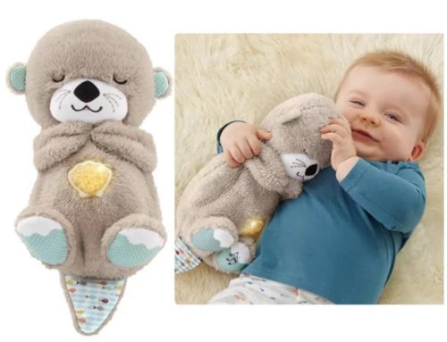  BREATHING NUISERY OTTLE CUDDLE NUISERY SLEEPING BED PLUSH TOY