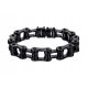  Men's bracelet - bicycle chain, stainless steel 14mm/21cm - black