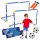 2 x football goal football set for children