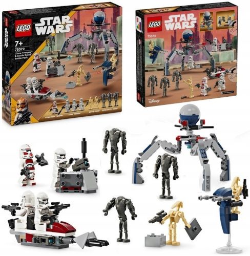  LEGO Star Wars 75372 Clone Trooper und Battle Droid Battle Pack + LEGO KATALOG 2024 NEU