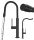 Granitan OTI floor-standing kitchen faucet, black