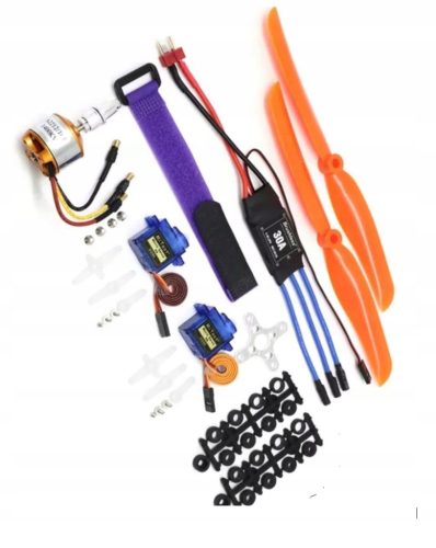  Set of A2212 1400KV motor, 30A ESC, 2x propeller 8060 JAKAR servos