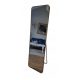 Bathroom mirror standing mirror, rectangular, metal frame, 50 x 160 mm