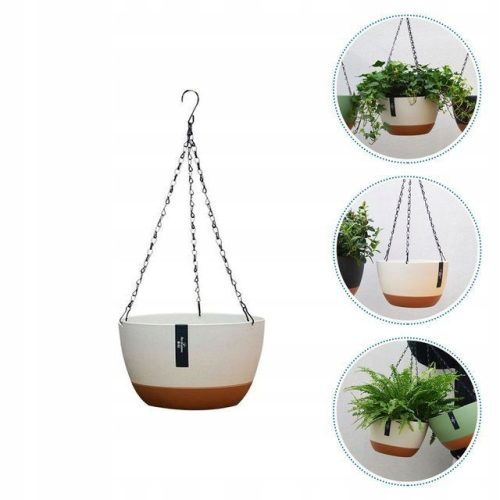  Zuzu flowerpot 58 cm x 28 x 17 cm, cream-colored plastic