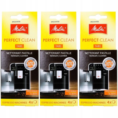  Melitta Perfect Clean Tabs tablettes de nettoyage, 4 pièces