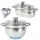  Karl Hausmann Limfa pot set, stainless steel, 3-piece