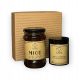  Gift Set NATURAL HONEY BEE CANDLE