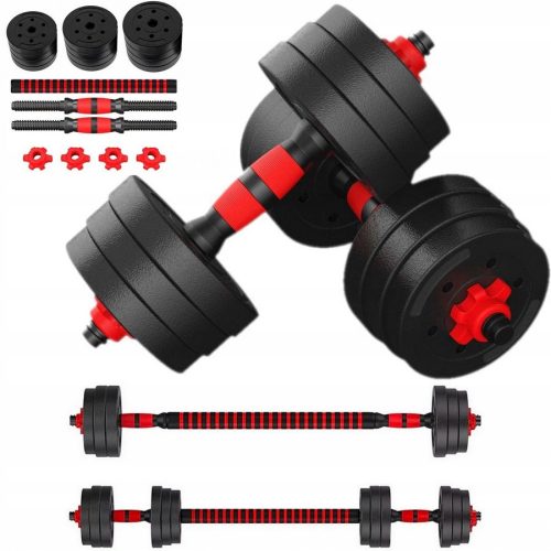  Bituminous adjustable dumbbells Q4Life 2x 10 kg