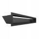 Air grille 9x60 cm, black