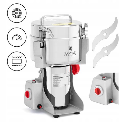 Professional electric grinder for spices, herbs, coffee, nuts, 2000 g, 3400