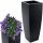  Decorya flowerpot 75 cm x 28 x 75 cm diameter 28 cm plastic dark grey, black, graphite