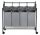 Laundry Baskets and Bins Songmics Freestanding Laundry Basket 140l, Grey and Silver Tones