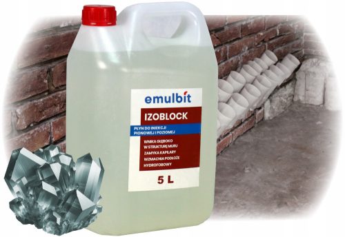 EFFICIENT LIQUID FOR HORIZONTAL INSULATION, SEALING OF THE BASEMENT, INJECTION 5L