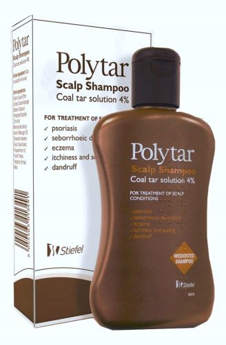 Polytar Anti-Dandruff Shampoo for Scalp Psoriasis and Itch Control, 150ml