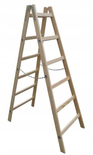 Unimet ladder 1.63 m wood 1 x 5 to 150 kg