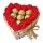  Gift set for her in the shape of a heart box of chocolates pralines 15 cm