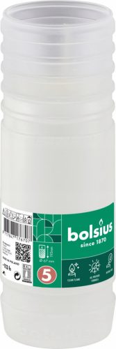  Paraffin cartridges | Bolsius | 113h |No.5D| 15 pcs.