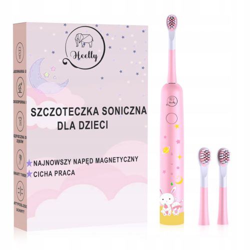  CHILDREN'S SONIC TOOTHBRUSH PREMIUM PINK HEELLY