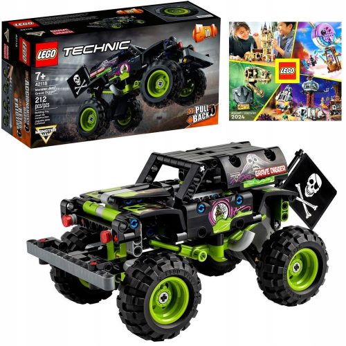  LEGO Technic Monster Jam Grave Digger 42118 + LEGO CATALOG 2024 NEW