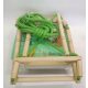 Colorful wooden swing for the garden