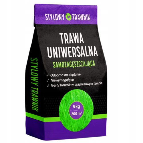  Ornamental grass, grass mixture, for dry areas, for shady areas, garden, sport Stylowy Trawnik 200 m² 5 kg