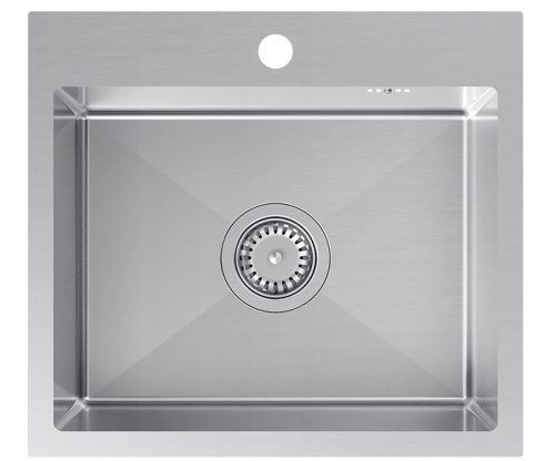 Quadron LUKE 100 single-bowl sink, stainless steel