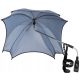  UMBRELLA with sturdy metal handle + cup holder made of melange fabric PL