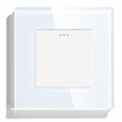 SWITCH LIGHT SWITCH GLASS SINGLE MECHANICAL SWITCH WHITE