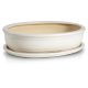  Polnix flowerpot 19 cm x 13 x 5 cm diameter 13 cm ceramic cream