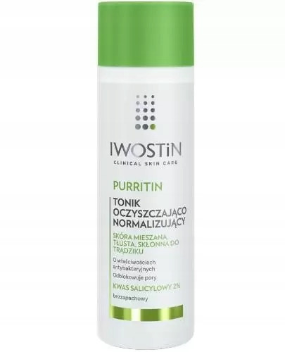 Iwostin Purritin Clarifying and Normalizing Toner 200ml | Refreshes & Balances Oily Skin