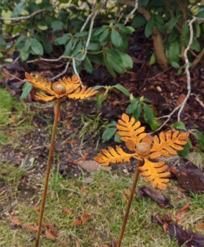  Flower garden decoration, Corten, rusty 3D 015