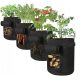  Potato sack flowerpot 30 cm x 30 x 35 cm diameter 30 cm black felt